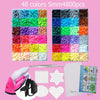 A colorful fuse bead craft kit featuring 48 colors of beads, ironing paper, and pegboards.