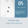 Step 5 of instructions showing a white bath toy with an indication for a bottom induction device.