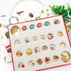 A red advent calendar box filled with 24 charm bracelets for a Christmas countdown.