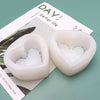 A white heart-shaped silicone mold is shown on a card with text reading Day better for your life.
