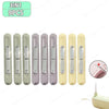 A set of three 3-in-1 needle threaders and seam rippers in various pastel colors.