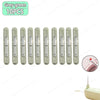 A set of ten grey-green needle threaders or seam rippers shown individually.