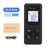 Black TTaka7 laser distance meter showing a measurement of 0.0679 meters
