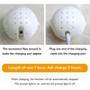 White interactive plush pig toy with a charging port visible on the side