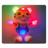 A small, orange and black tiger toy with glowing lights and music features.