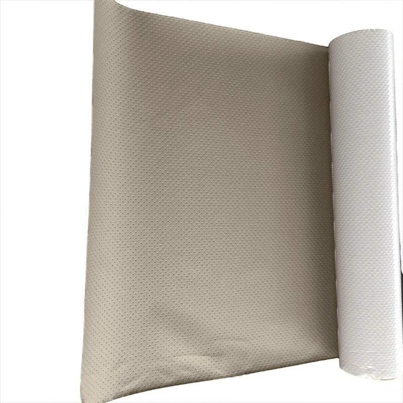 A roll of self-adhesive PU leather repair patches used for fixing tears in sofas, car seats, and other materials.