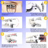 Instructions for applying magnetic eyelashes using a precision tweezer and magnet